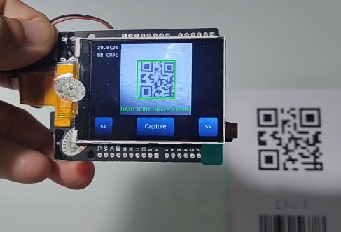 Playing with Maixduino: detecting barcode, QR code and AprilTag using micropython